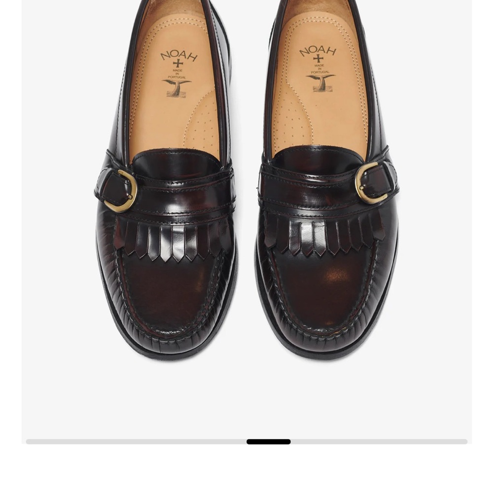 Men's Burgundy Leather Loafers